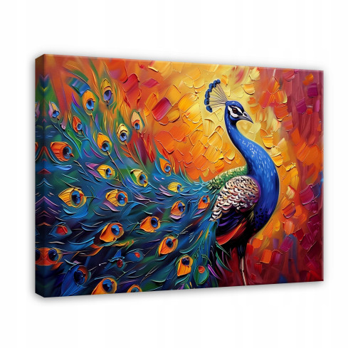 ABSTRACT COLOUR PAW MODERN WALL PLATFORM 100x70 PP15287