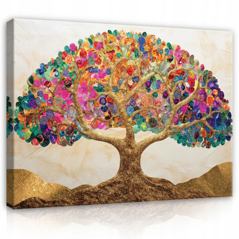 ABSTRACT TREE IMAGE ART ON FLAT WALLS SITTING ROOM 100x70