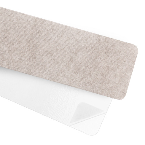 Self-adhesive stair rug, non-slip straight 76x20 cm, stair tread, cream