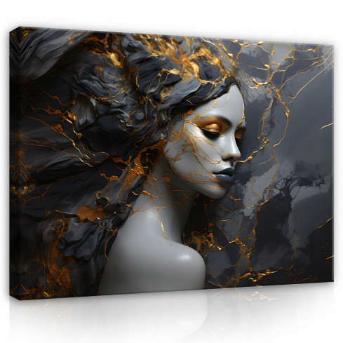 ABSTRACT MARMUR WOMAN ABSTRACT Painting on Canvas Wall for Living Room Bedroom 100x70