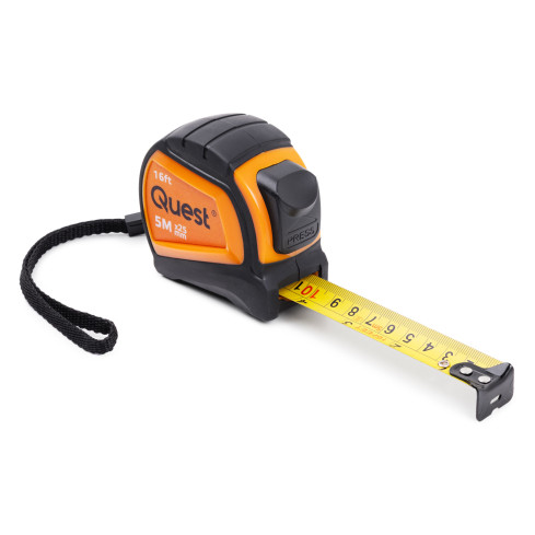 Retractable Tape Measure, Measuring Tape with Lock, 5m