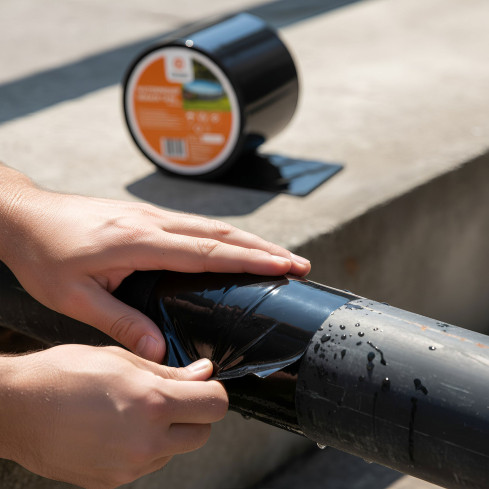 Sealing butyl tape, repair tape, 100mm/3m, black