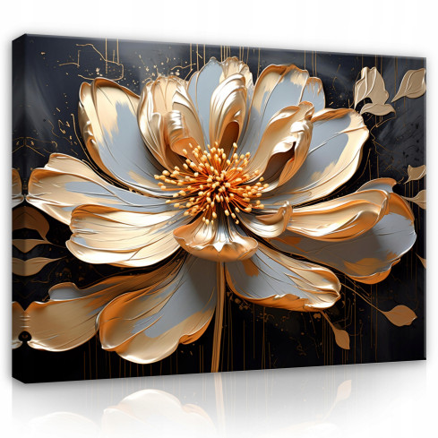 ABSTRACT 3D FLOWER LILY Image ABSTRACT On Canvas Wall For Bedroom Living Room 100x70