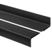 Non-slip stair nosing, 48x42mm, 150cm, black