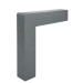 Angular external element Z1, dark grey
