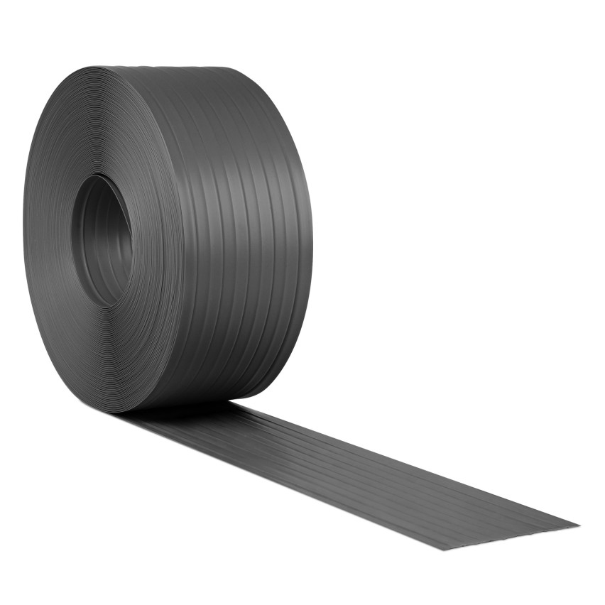 PVC fence strip 10 cm, narrow slat for premium panel fences, 900 g/m2, anthracite RAL 7016