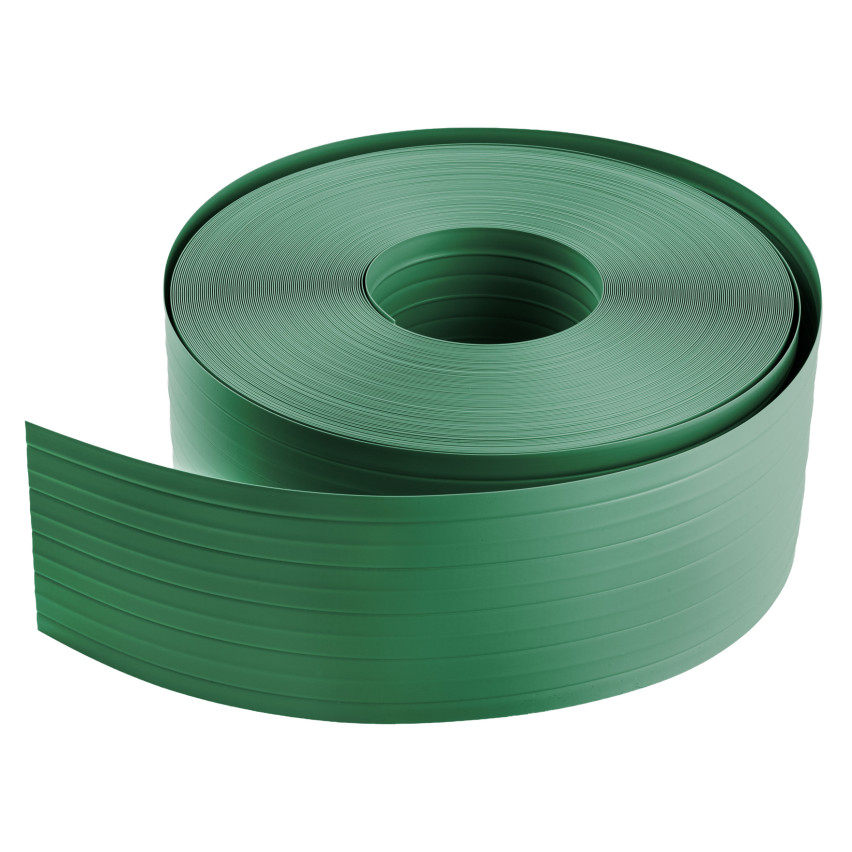 PVC fence strip 10 cm, narrow slat for premium panel fences, 900 g/m2, green RAL 6005