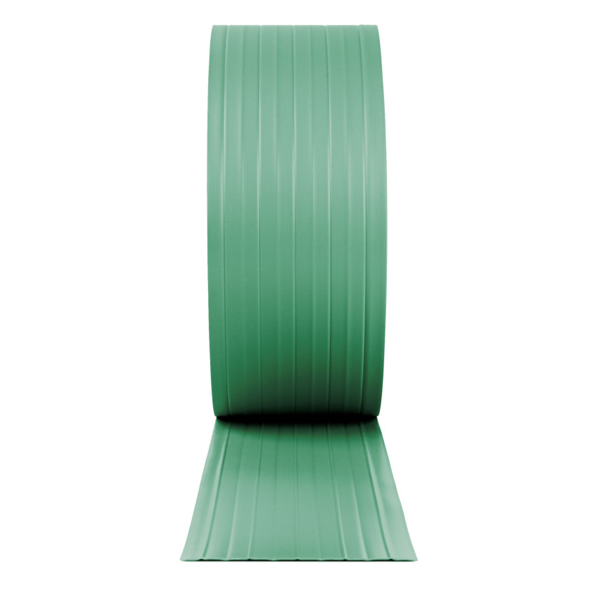 PVC fence strip 10 cm, narrow slat for premium panel fences, 900 g/m2, green RAL 6005