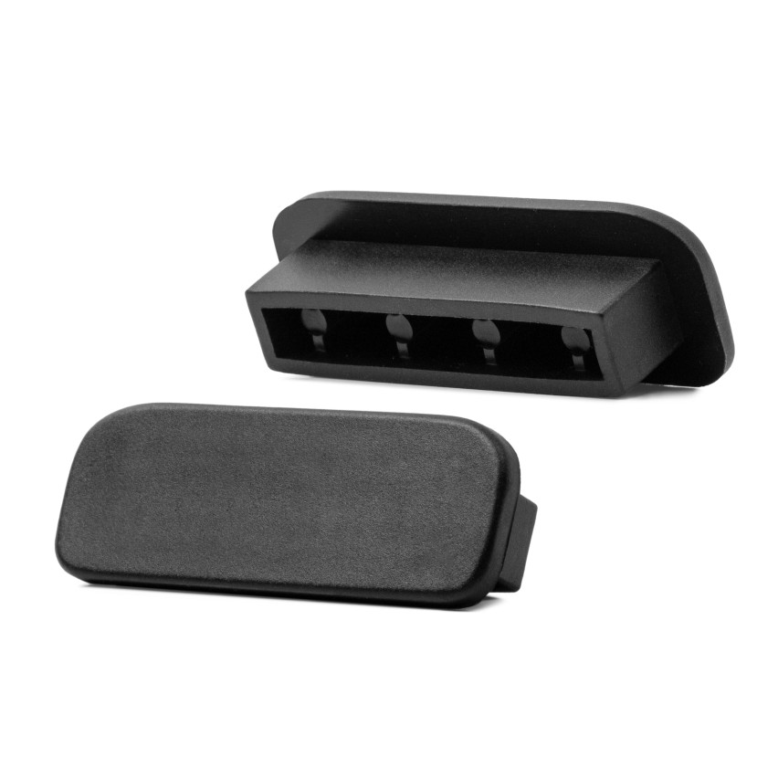 PVC handrail PREMIUM, railing 40x8mm, black