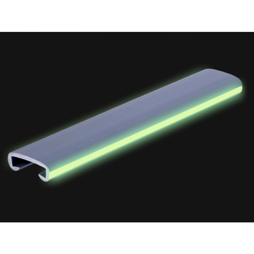 PVC handrail FOTO, railing, 40x8mm, grey