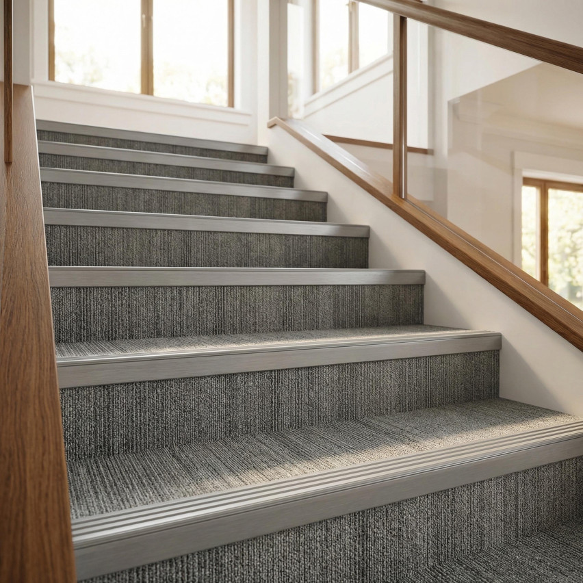 Non-slip stair nosing 30x27mm, 150cm, beige