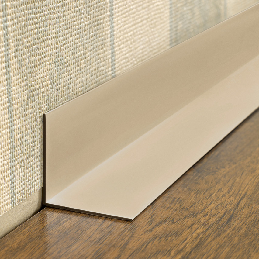  PVC uneven angle profile, glued on the outside, corner protection, beige