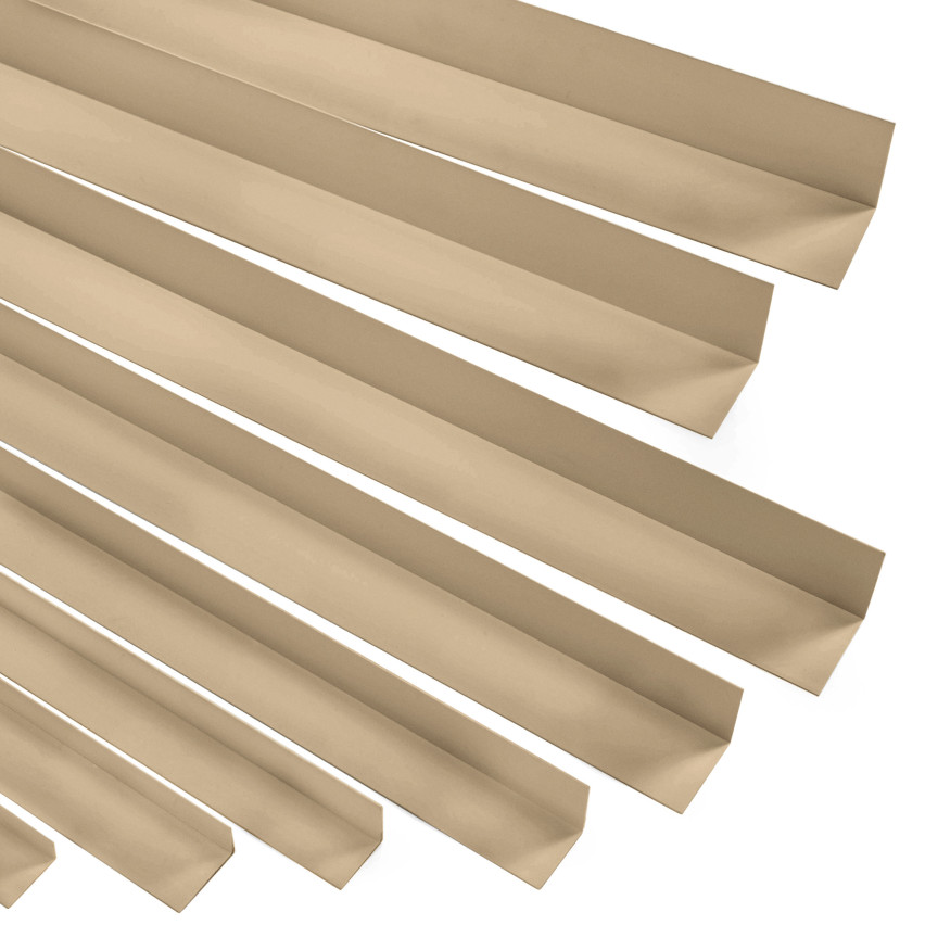  PVC uneven angle profile, glued on the outside, corner protection, beige