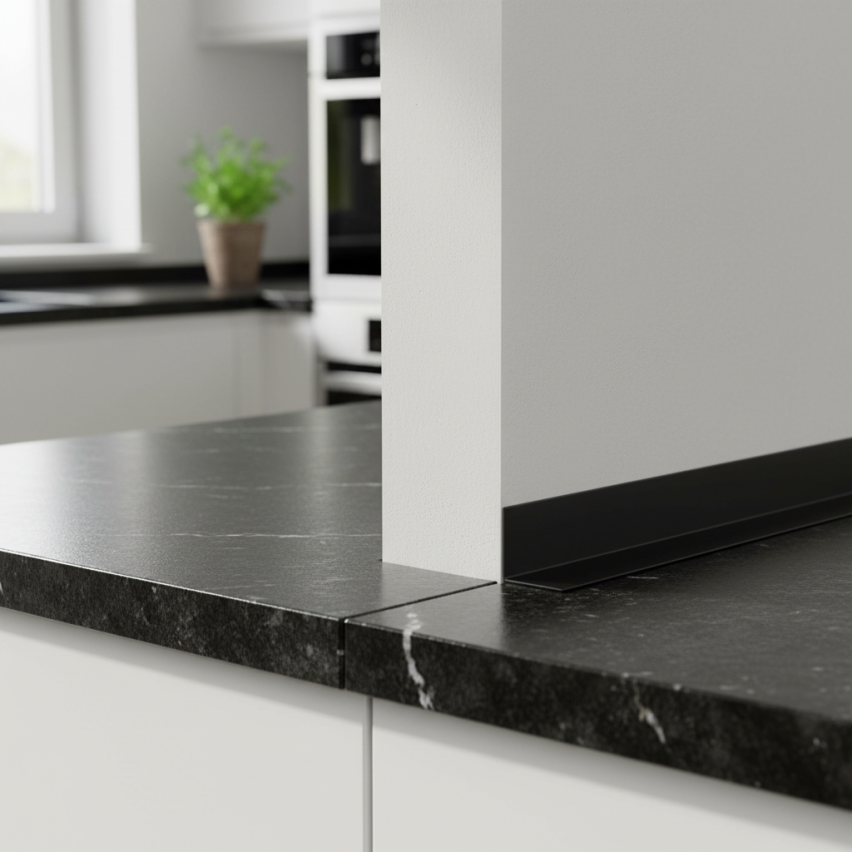  PVC uneven angle profile, glued on the outside, corner protection, beige