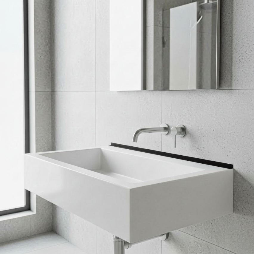 PVC uneven angle profile, edge protection, corner protection, grey