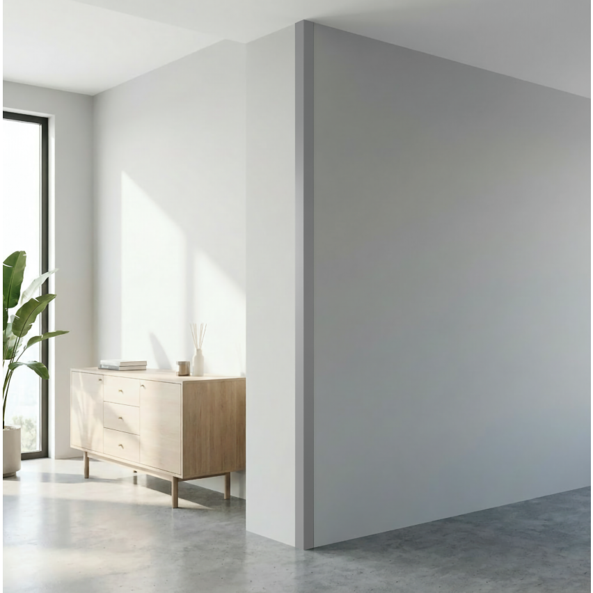  PVC uneven angle profile, edge protection, corner protection, grey