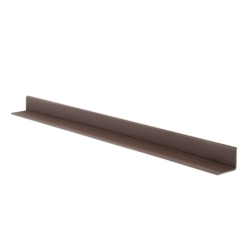 PVC self-adhesive mounting and finishing strip on foam tape 10/10, dark brown 5m