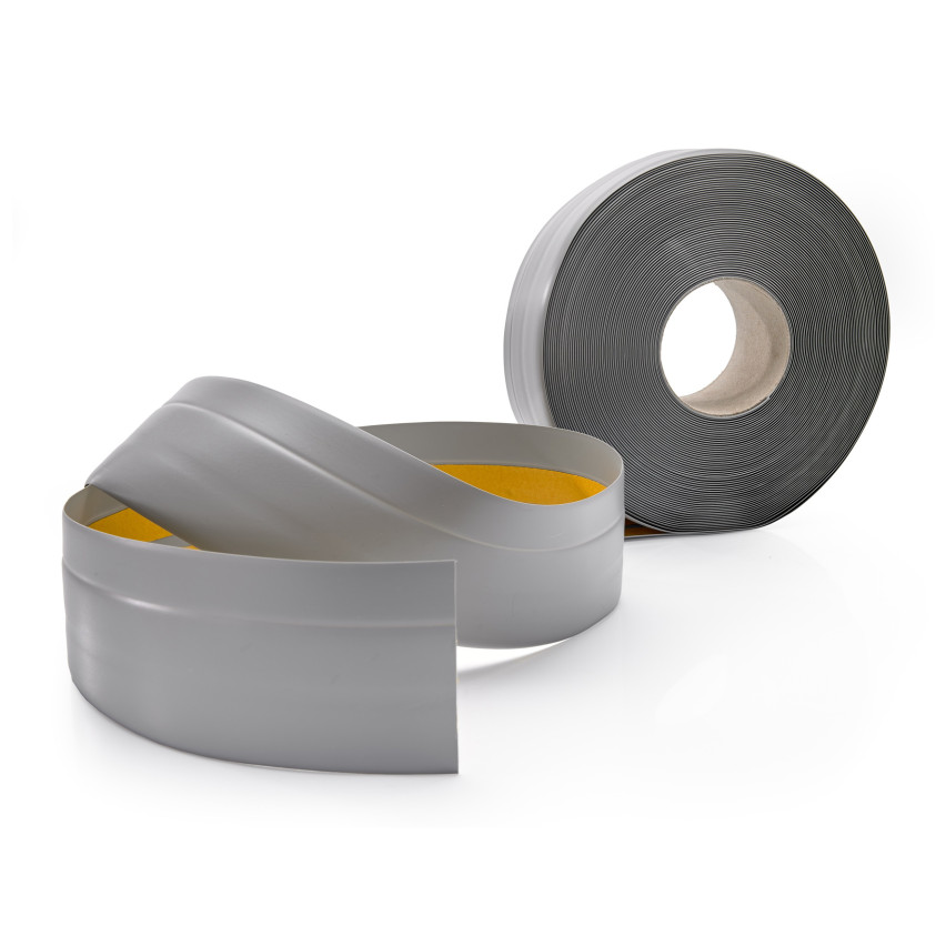 Flexible skirting board, self-adhesive, PVC 50x20mm, grey