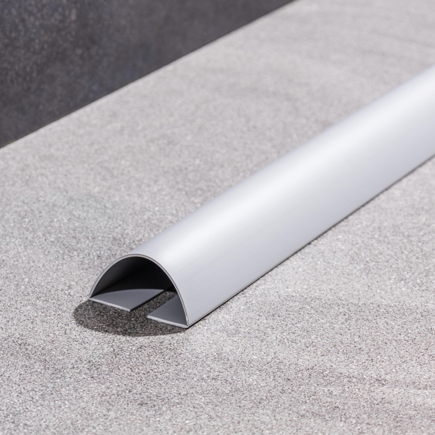 PVC multifunctional strip 6in1 - self-adhesive trim panel, dark gray