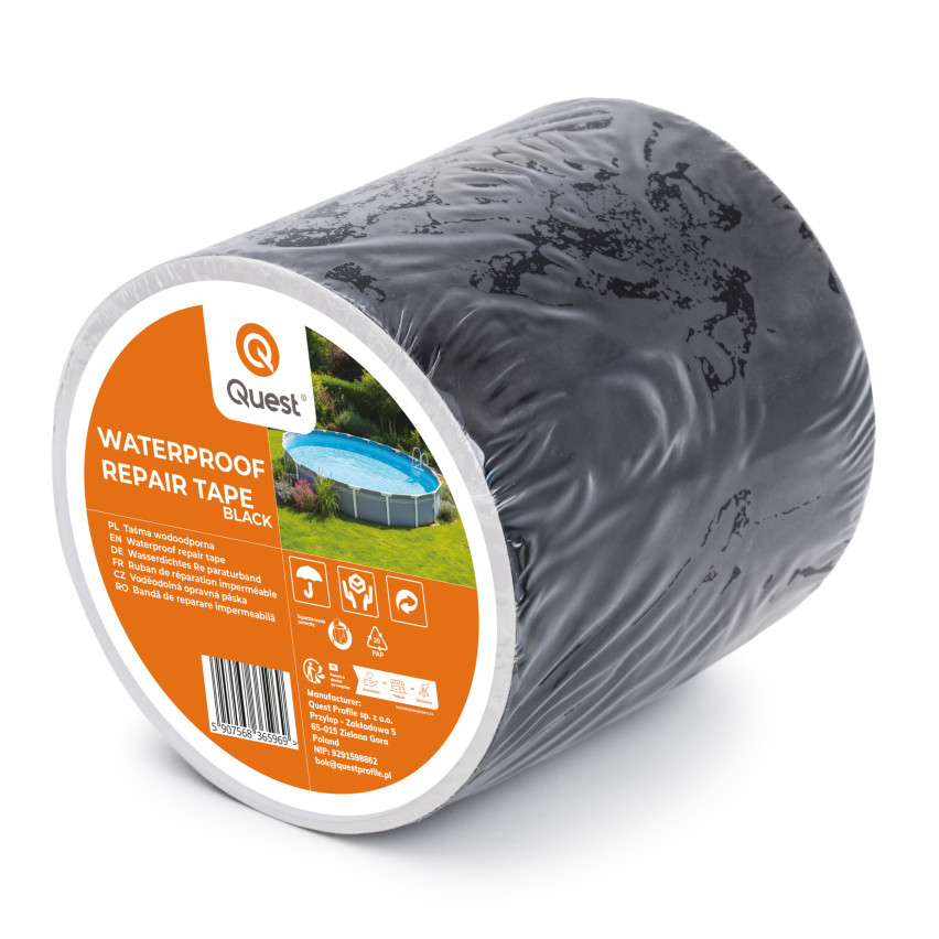 Sealing butyl tape, repair tape, 100mm/3m, black