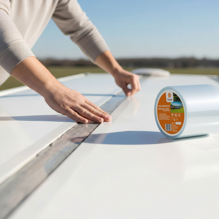Sealing butyl tape, repair tape, 100mm/3m, transparent