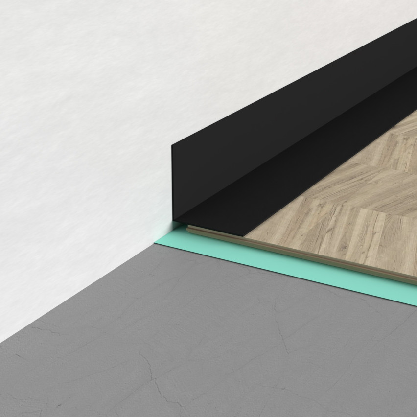  PVC uneven angle profile, glued on the outside, corner protection, beige