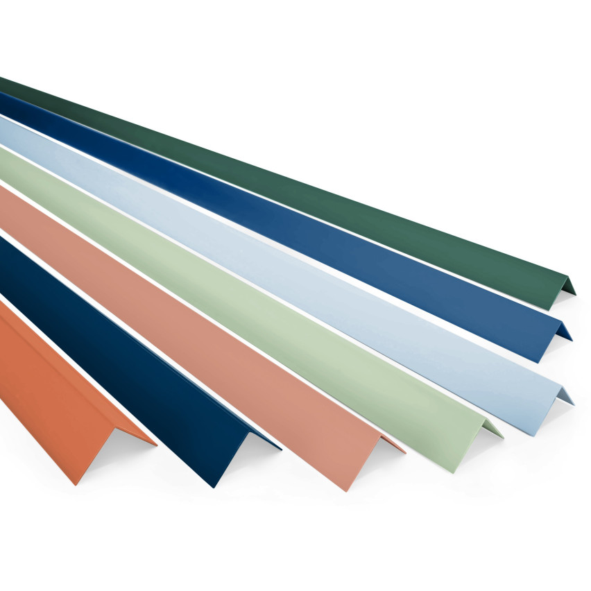  PVC uneven angle profile, glued on the outside, corner protection, beige